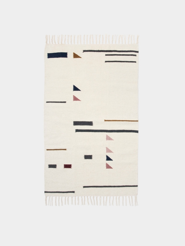 Kelim Rug tæppe fra Ferm Living (Triangle - 80 x 140 cm)