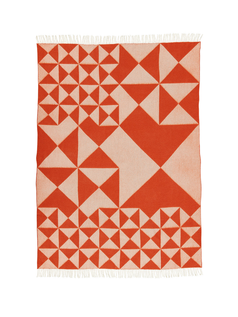 Mirror plaid, orange af Verner Panton