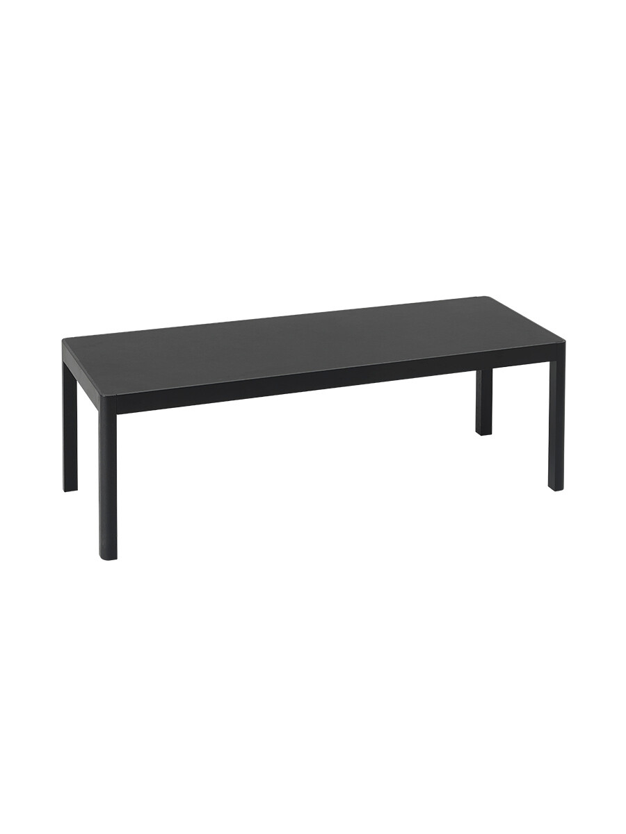 Workshop Coffee Table fra Muuto (120 x 43 cm, Black linoleum / black oak)