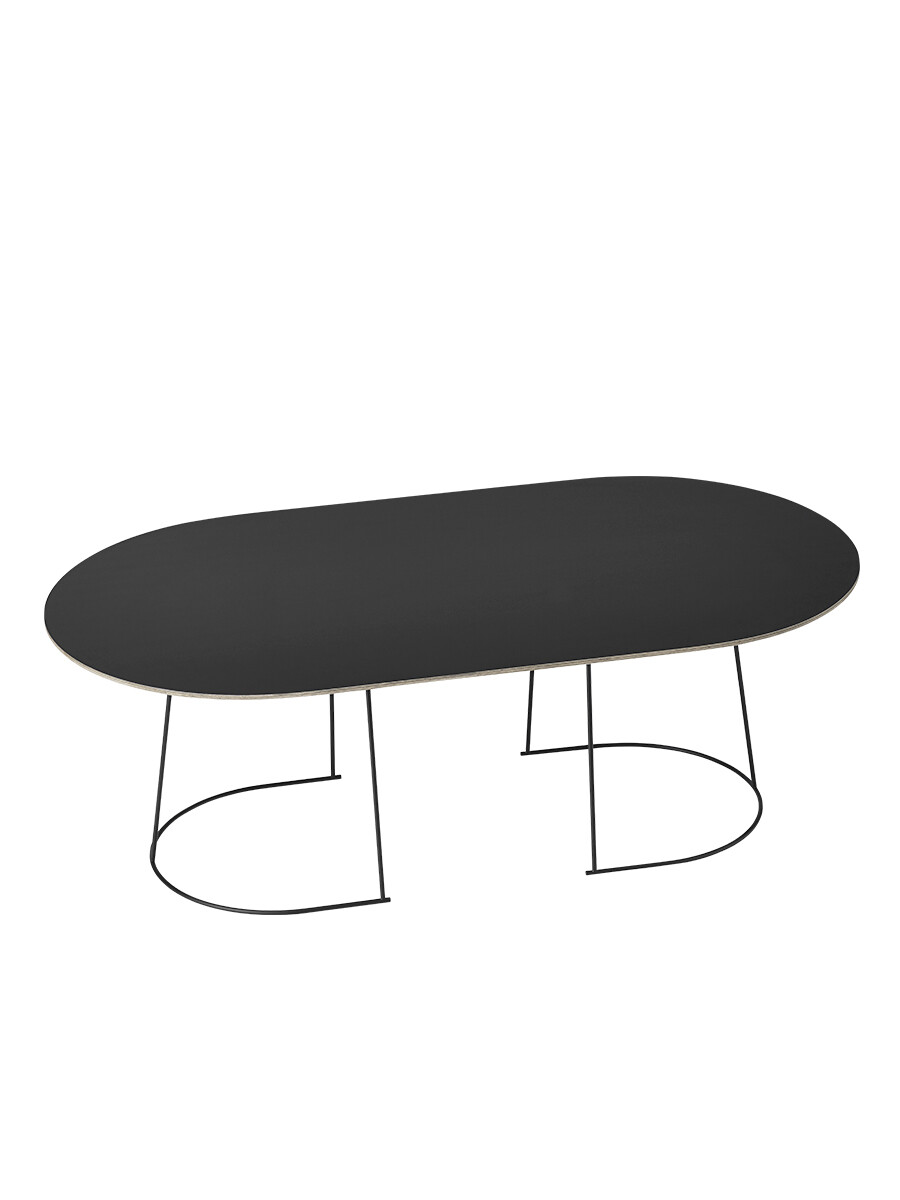 Airy Coffee Table, large fra Muuto (Black)