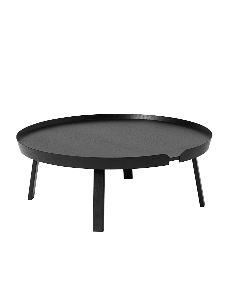 Around Coffee Table, extra large fra Muuto (Black)