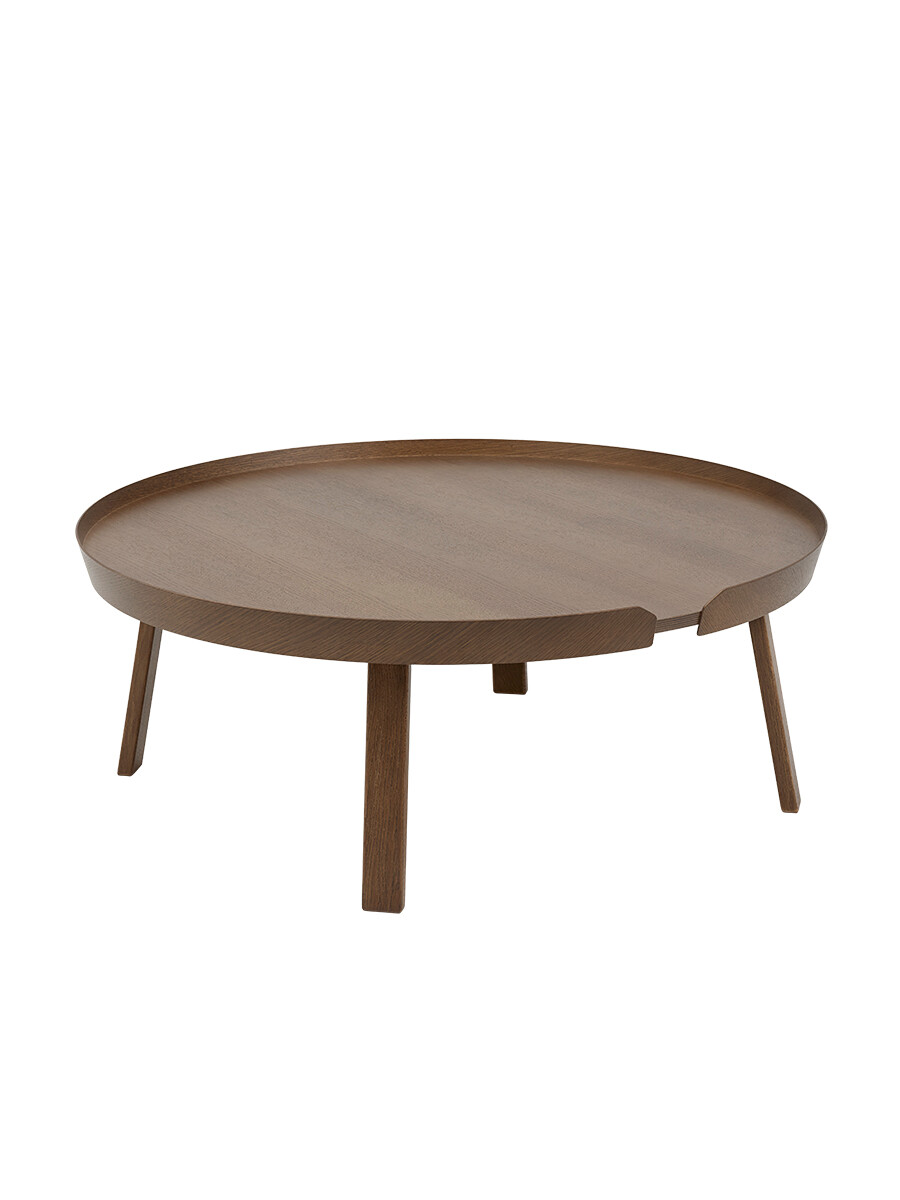 Around Coffee Table, extra large fra Muuto (Dark stained brown)