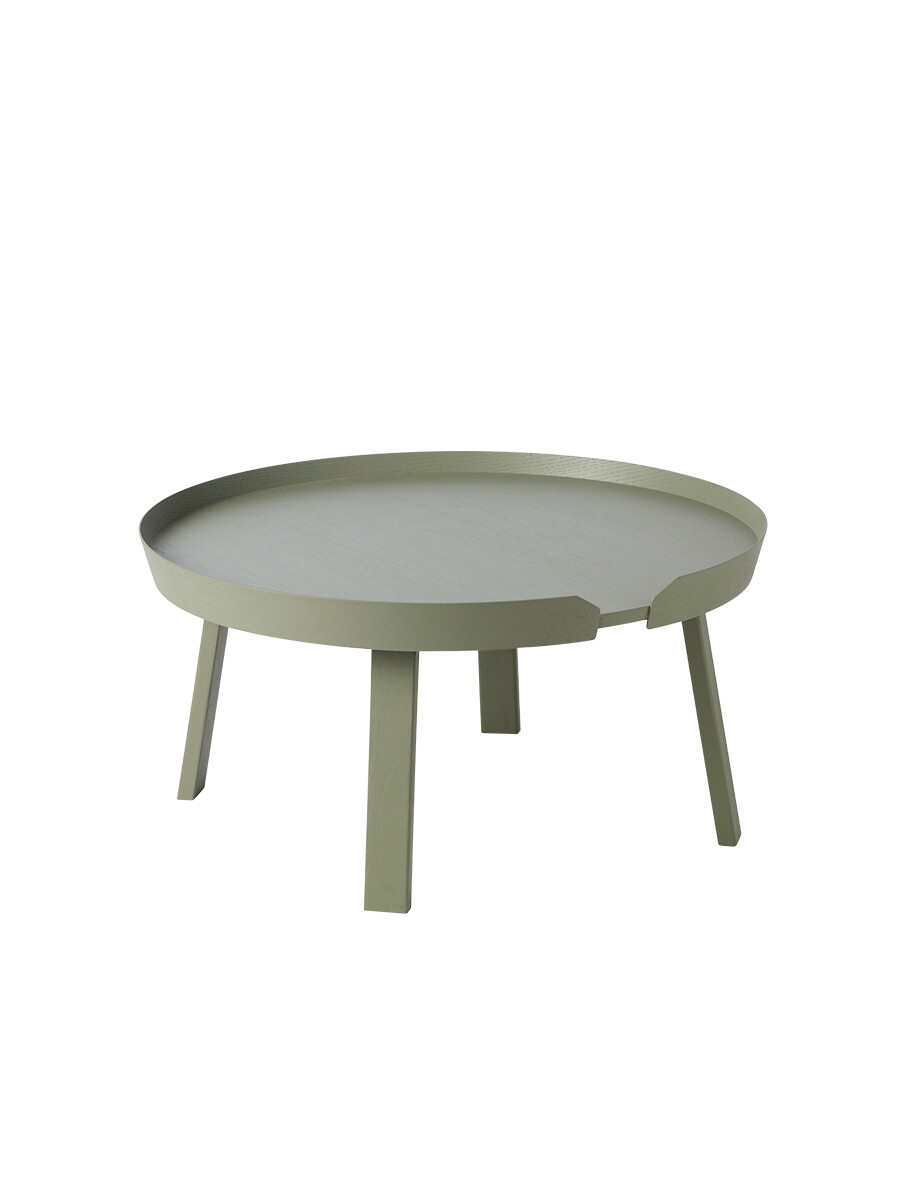 Around Coffee Table, large fra Muuto (Dusty green)