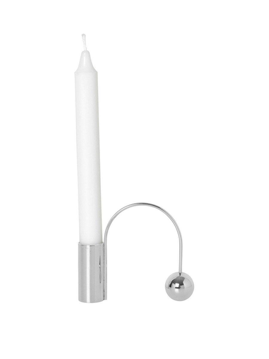 Balance Candle Holder fra Ferm Living (Krom)