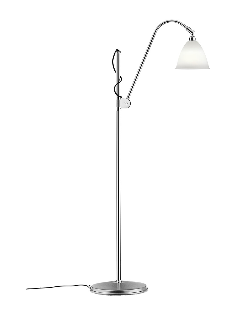 Bestlite BL3S Gulvlampe fra GUBI (Porcelæn/krom)