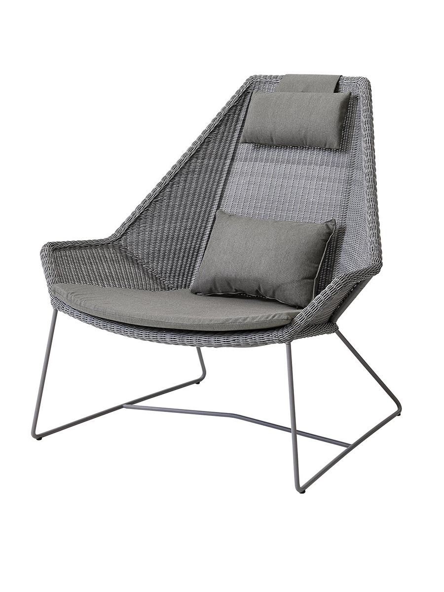 Breeze Highback Stol fra Cane-line (Light grey, Taupe, Cane-line Natté)