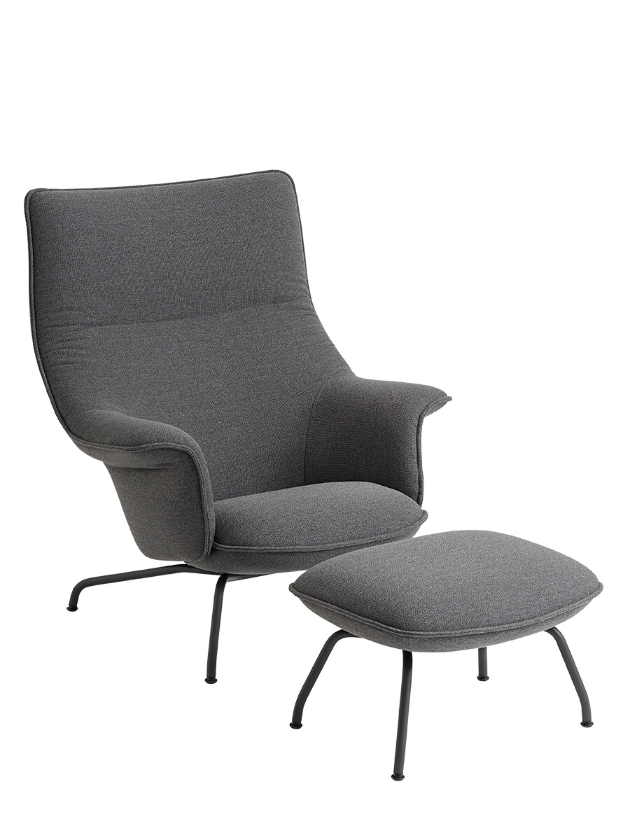 Doze Lounge Chair inkl. Fodskammel, ocean 80 fra Muuto