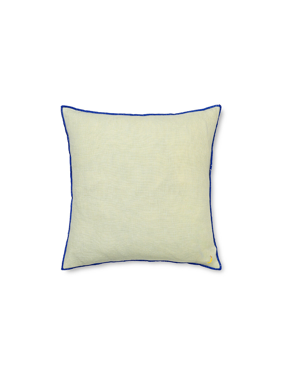 Contrast Linen Cushion fra Ferm Living (Mint)