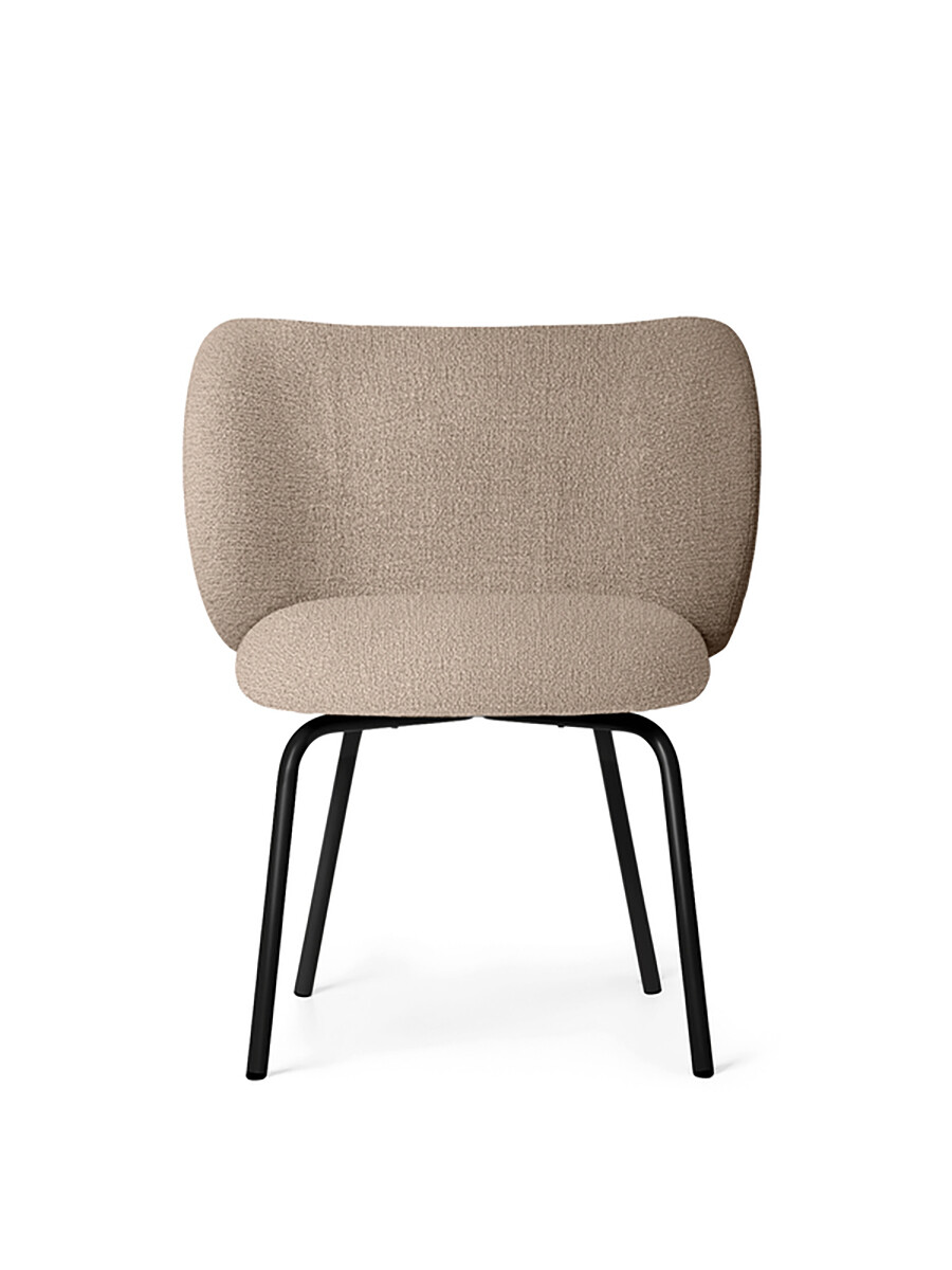 Rico Spisebordsstol fra Ferm Living (Black / Sand Bouclé)