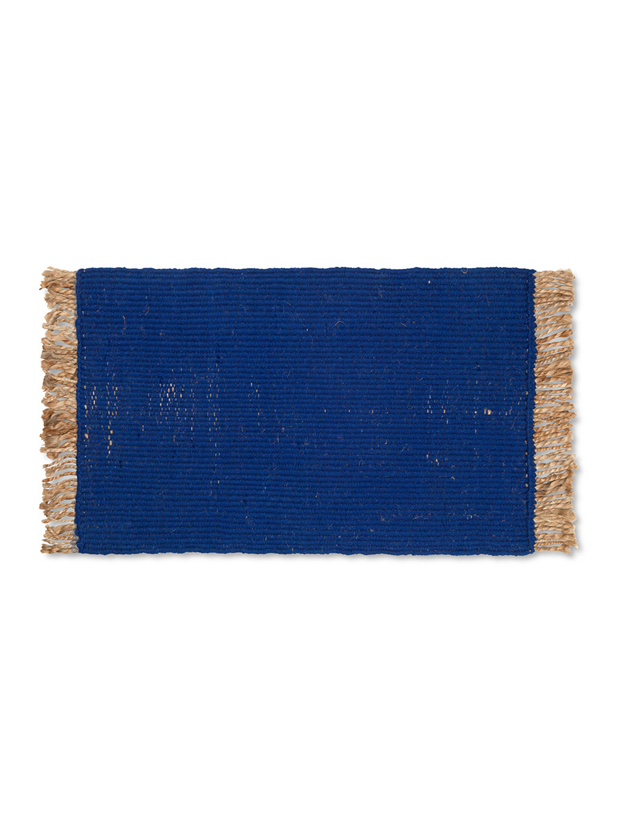 Block Mat fra Ferm Living (Bright Blue/Natural)