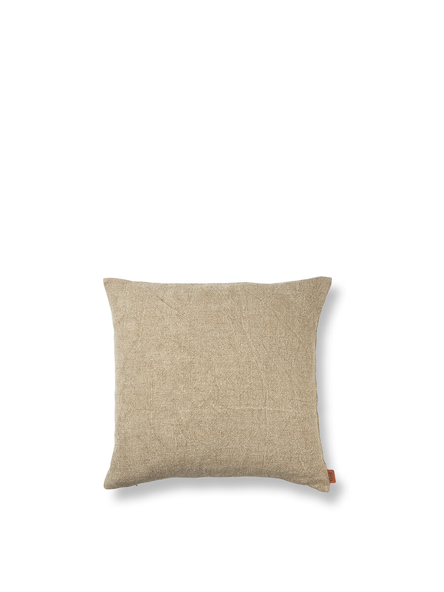 Heavy Linen Cushion fra Ferm Living (Natural)