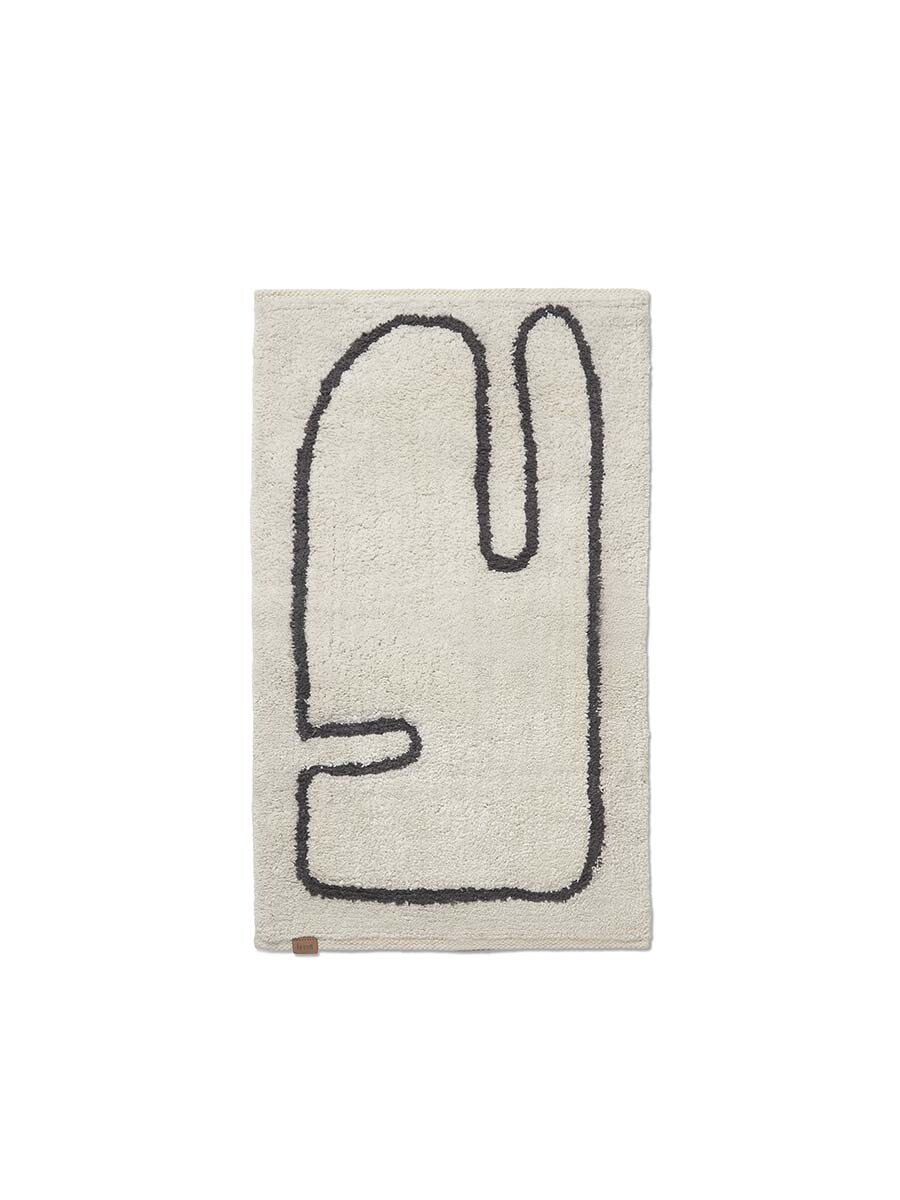 Lay Washable Mat fra Ferm Living (Off-white / coffee)