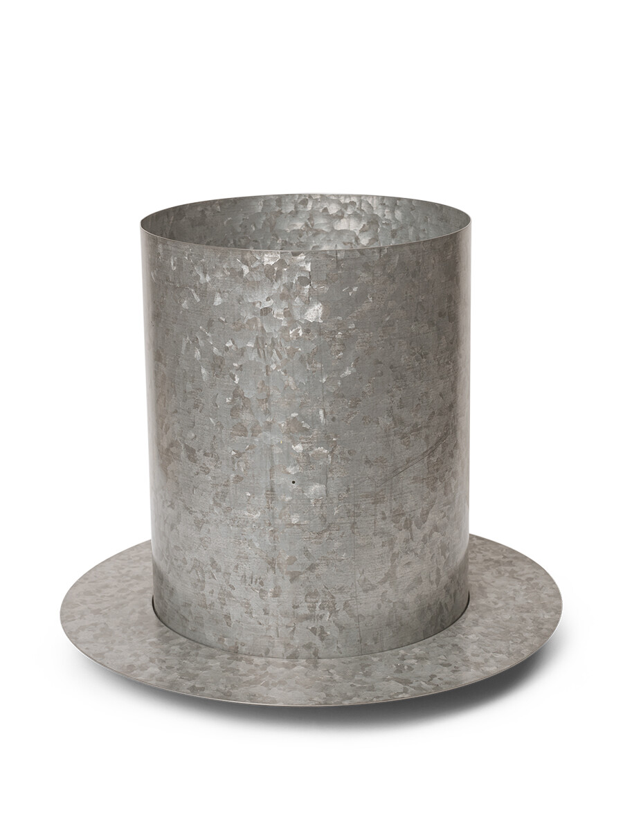 Auran Pot, galvanized fra Ferm Living (Large)