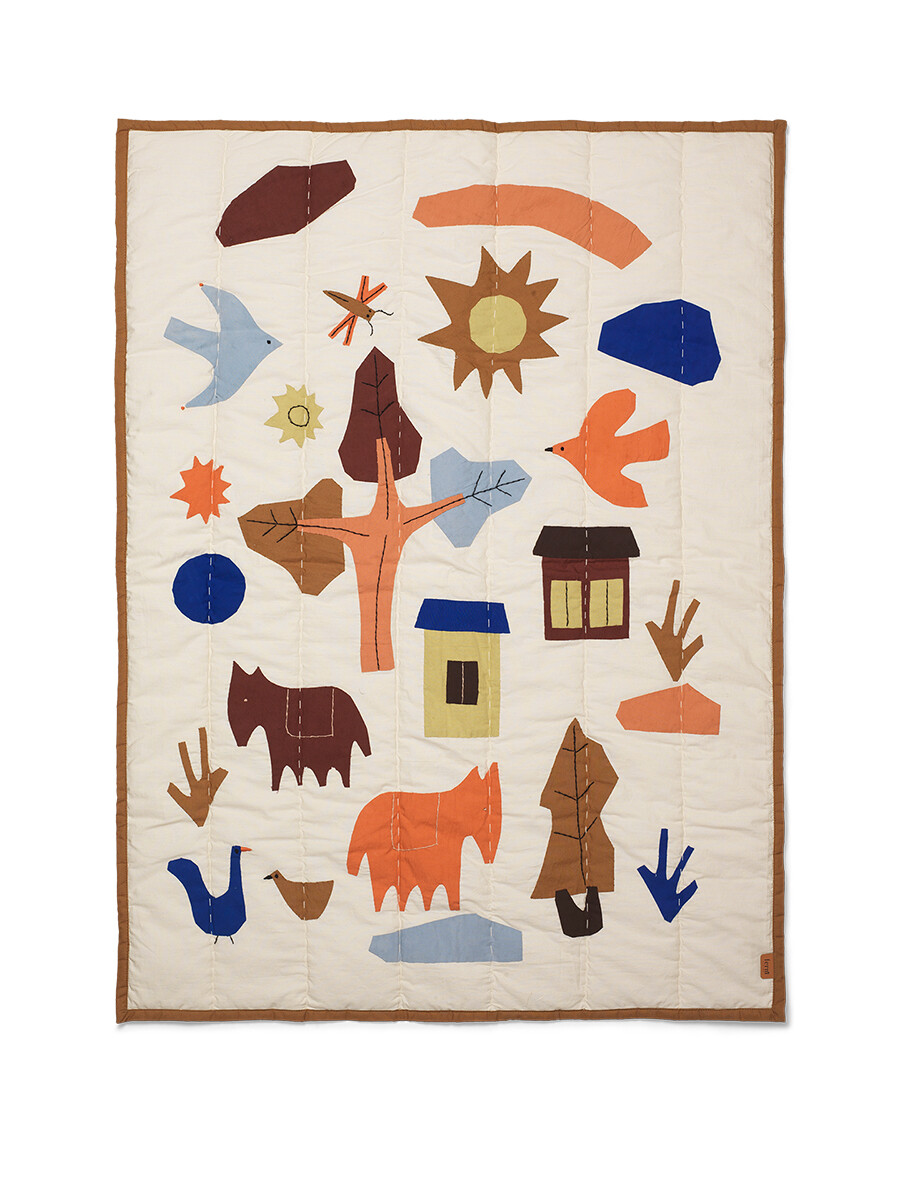 Village Quilted Blanket fra Ferm Living