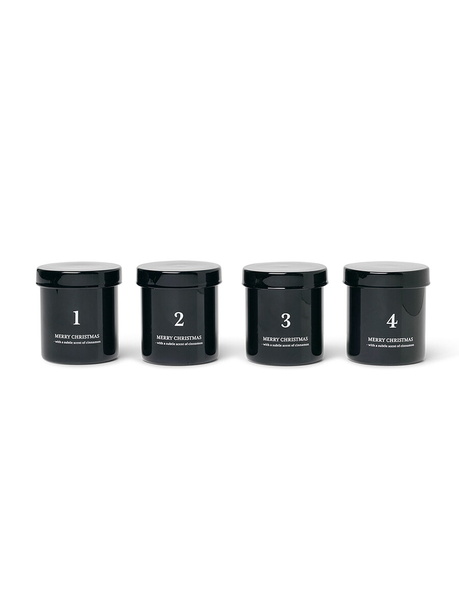 Scented Advent Candles fra Ferm Living (Black)