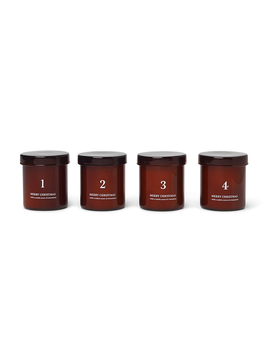 Scented Advent Candles fra Ferm Living (Red brown)