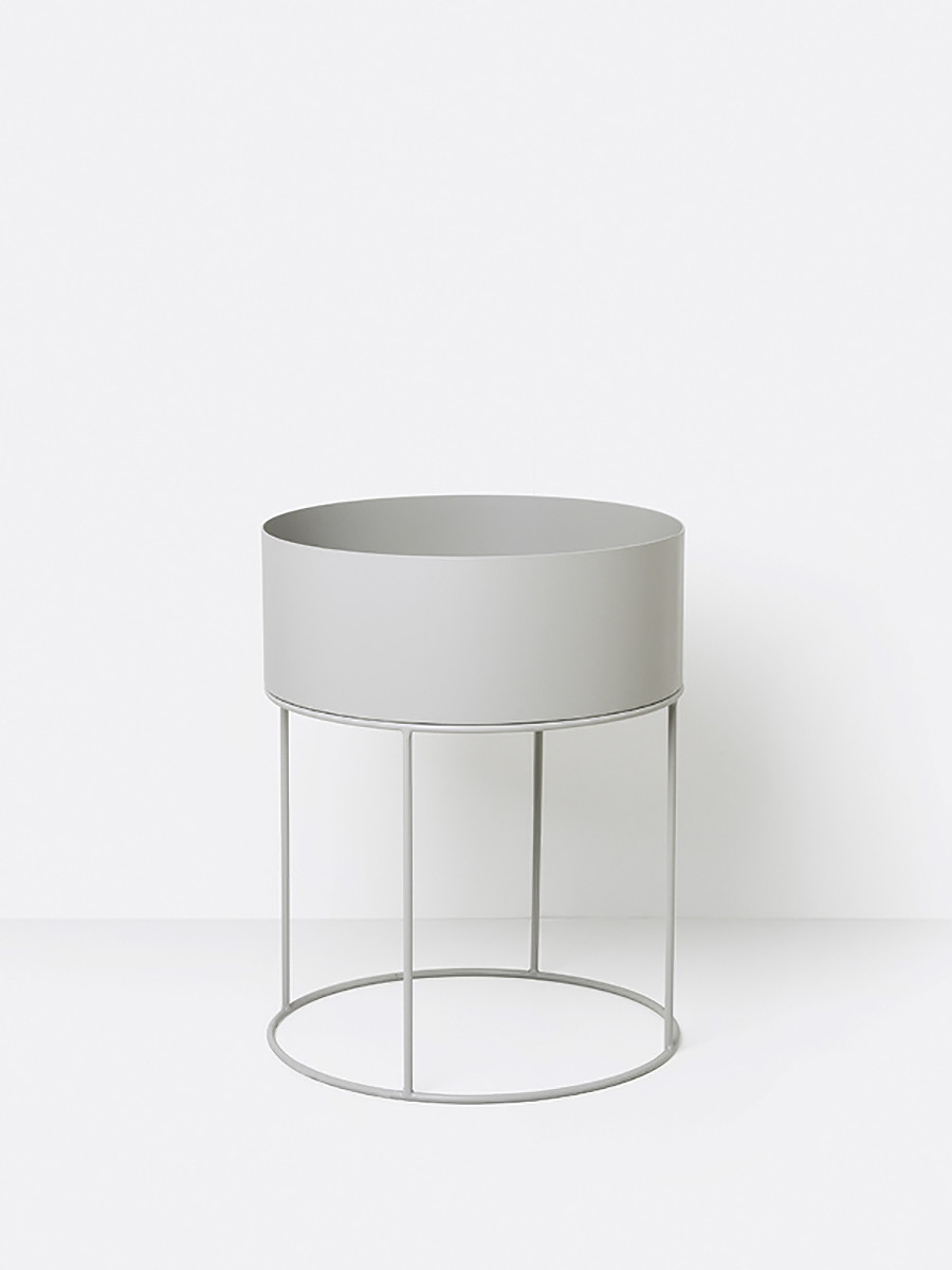 Plant Box Round fra Ferm Living (Light grey)