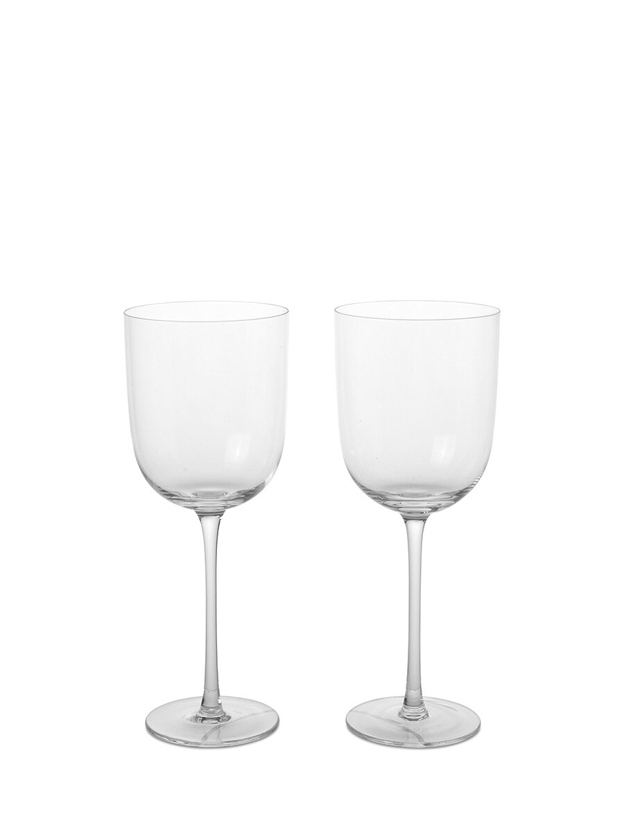 Host Red Wine Glasses, sæt á 2 stk. fra Ferm Living (Clear)