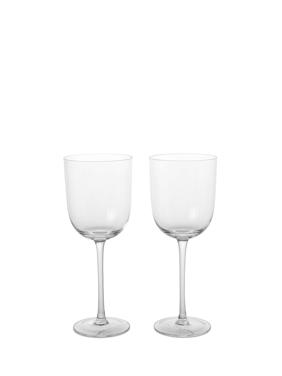 Host White Wine Glasses, sæt á 2 stk. fra Ferm Living (Clear)