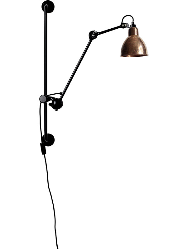 Nr. 210 væglampe fra Lampe Gras (Rå kobber)