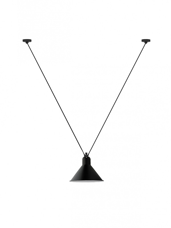 Nr. 323L Loftlampe fra Lampe Gras (Sort)