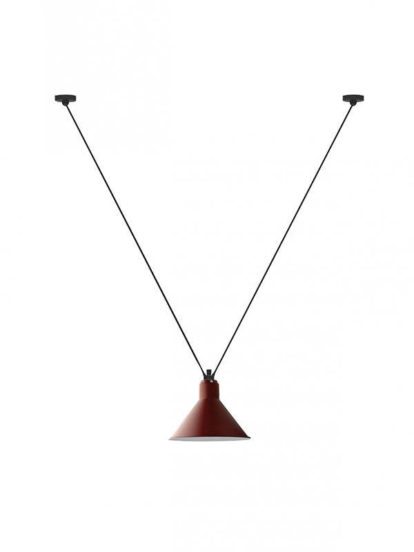 Nr. 323L Loftlampe fra Lampe Gras (Rød)