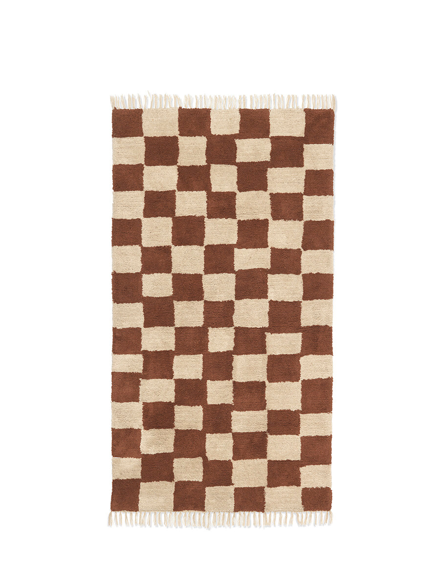 Mara Washable Rug 90 x 150 cm, rust fra Ferm Living