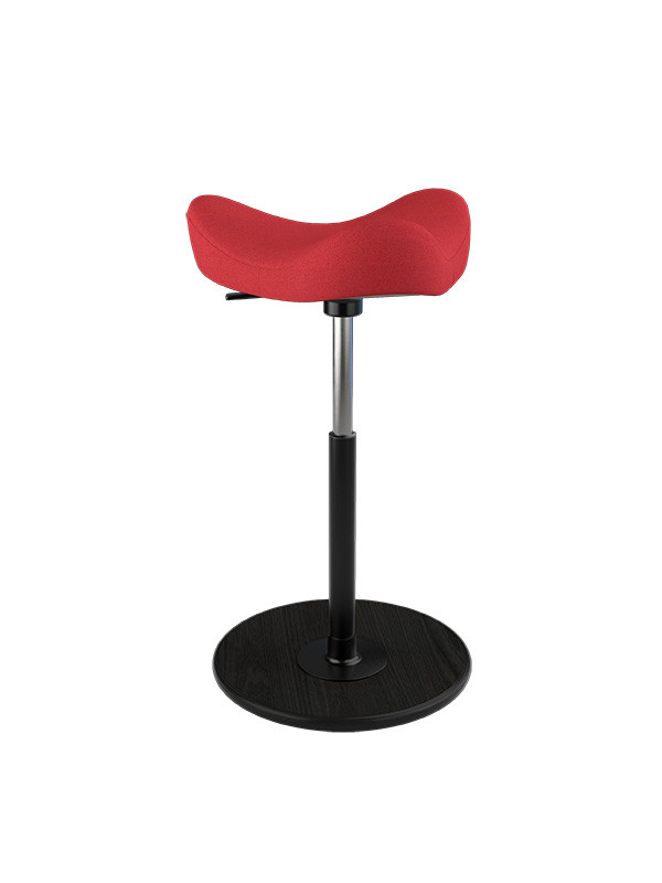 Move Stol fra Variér (Revive, Red REV634, Black ash lacquered)