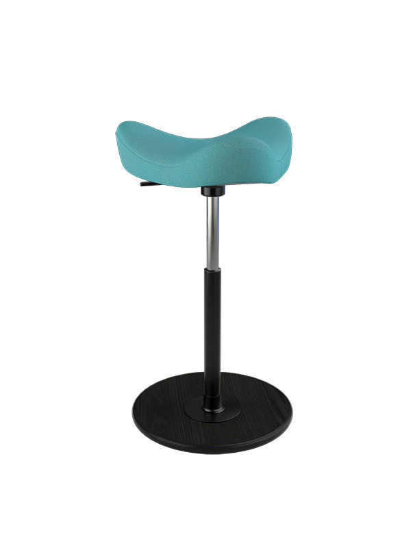 Move Stol fra Variér (Revive, Turquoise REV834, Black ash lacquered)