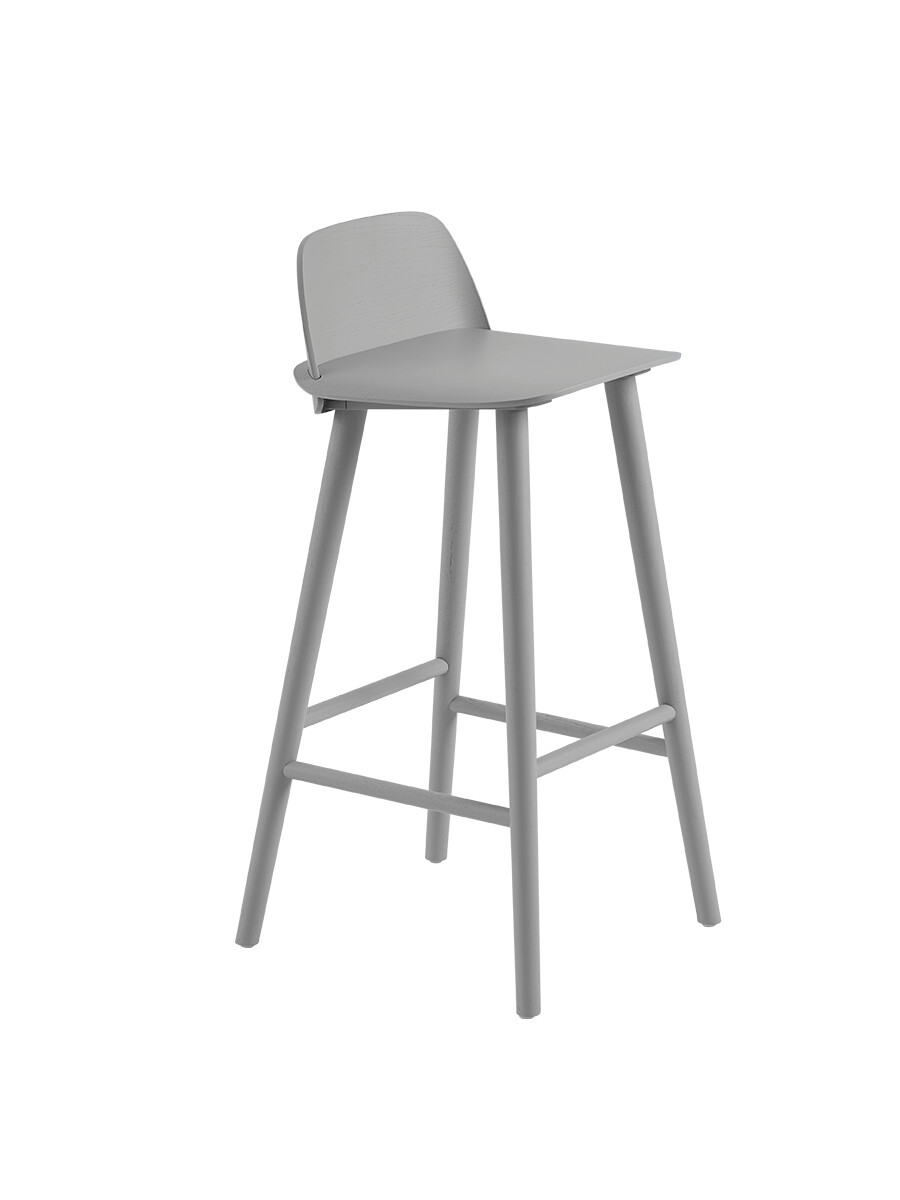 Nerd Bar Stool fra Muuto (Grey)