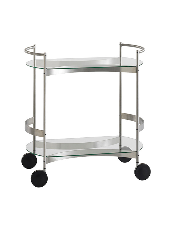 Orbis Mobile Bar/Serveringsvogn fra Brdr. Krüger (Rektang.: B: 42 x L: 75 x H: 80 cm, 2 glasplader)