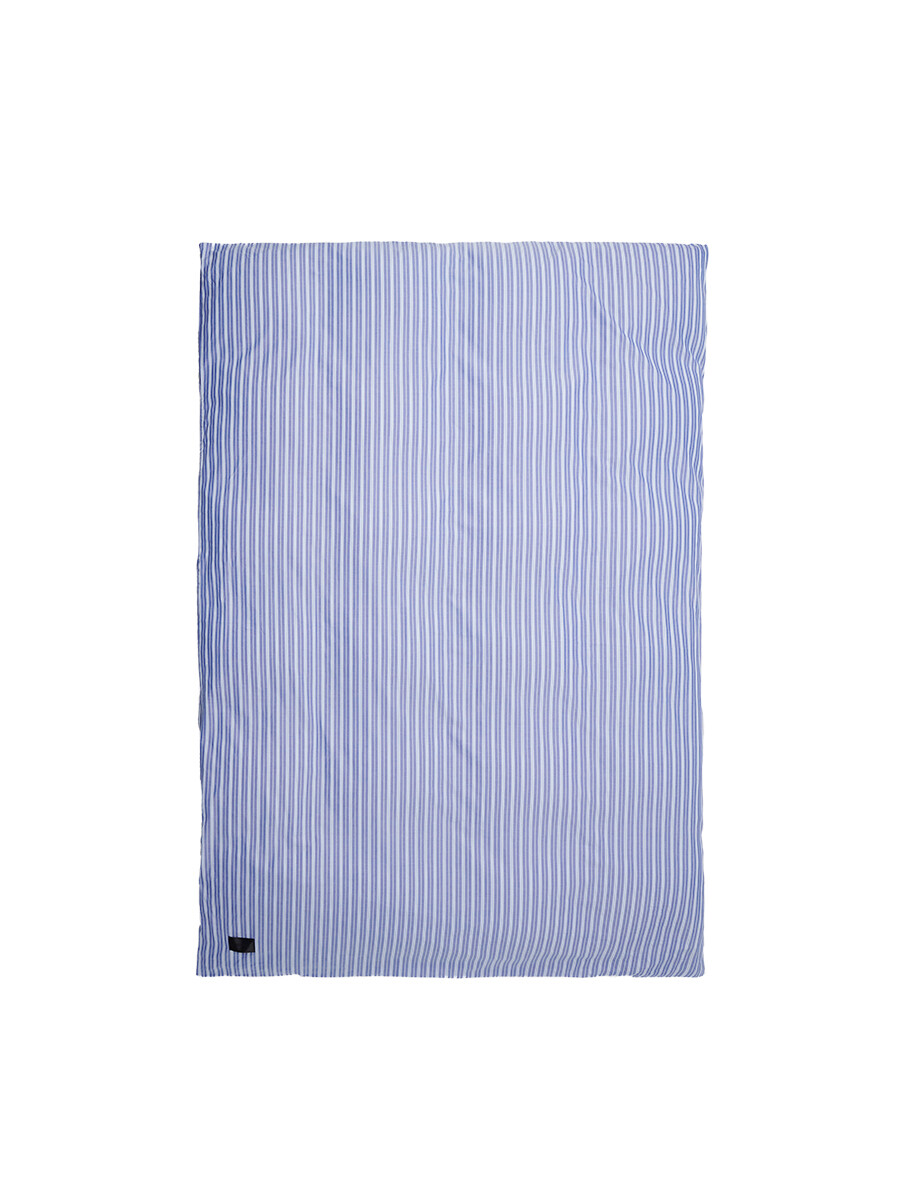 Wall Street Oxford Duvet Cover Single 140x220 cm fra Magniberg (Medium Blue Stripe)