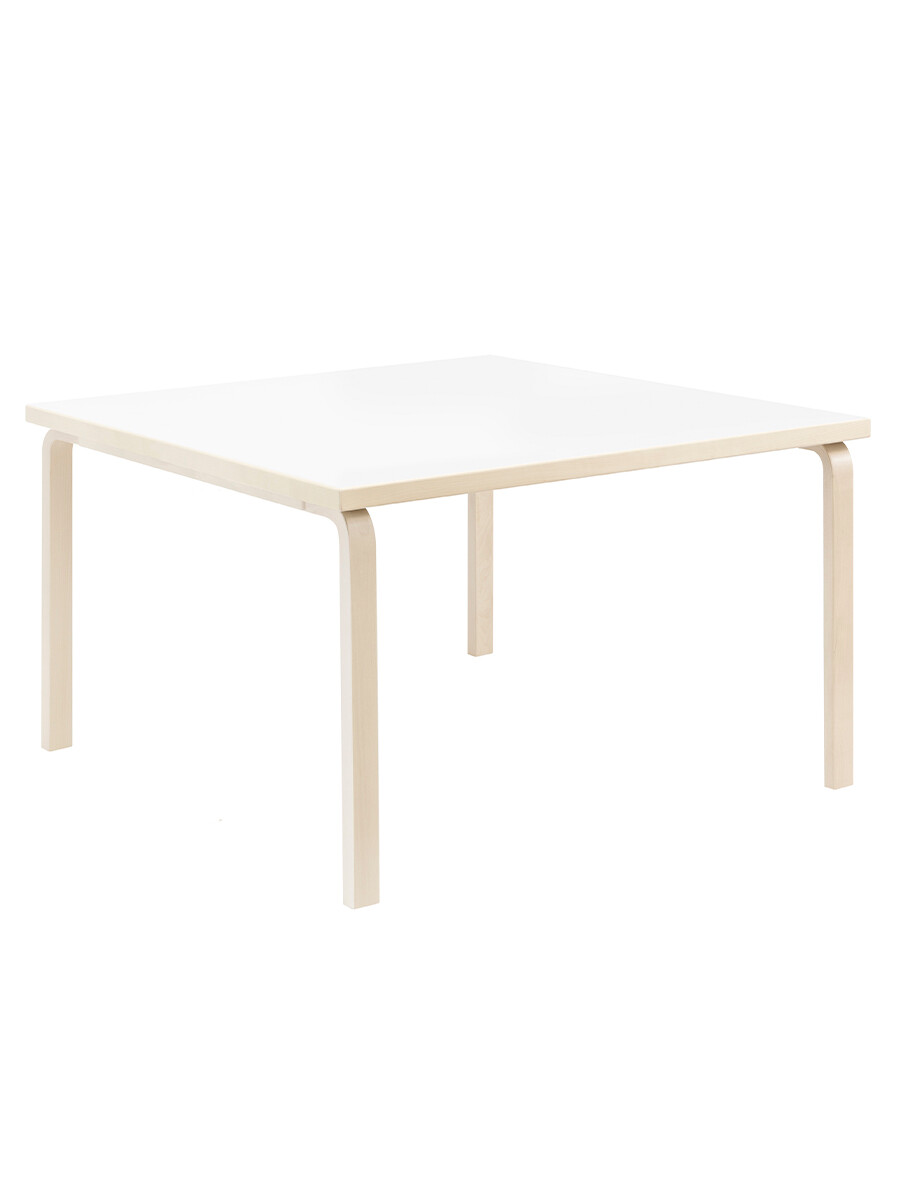 Aalto Table Square, 120x120 cm fra Artek (Hvid Laminat)