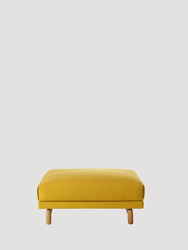 Rest puf fra Muuto (Yellow / Hallingdal 457, Grå)