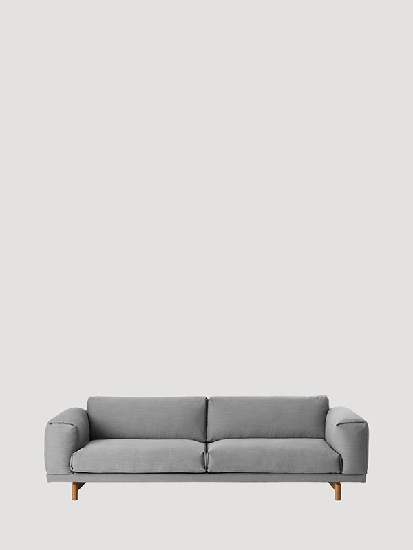 Rest 3 pers. sofa fra Muuto (Grey / Steelcut Trio 133, Eg)