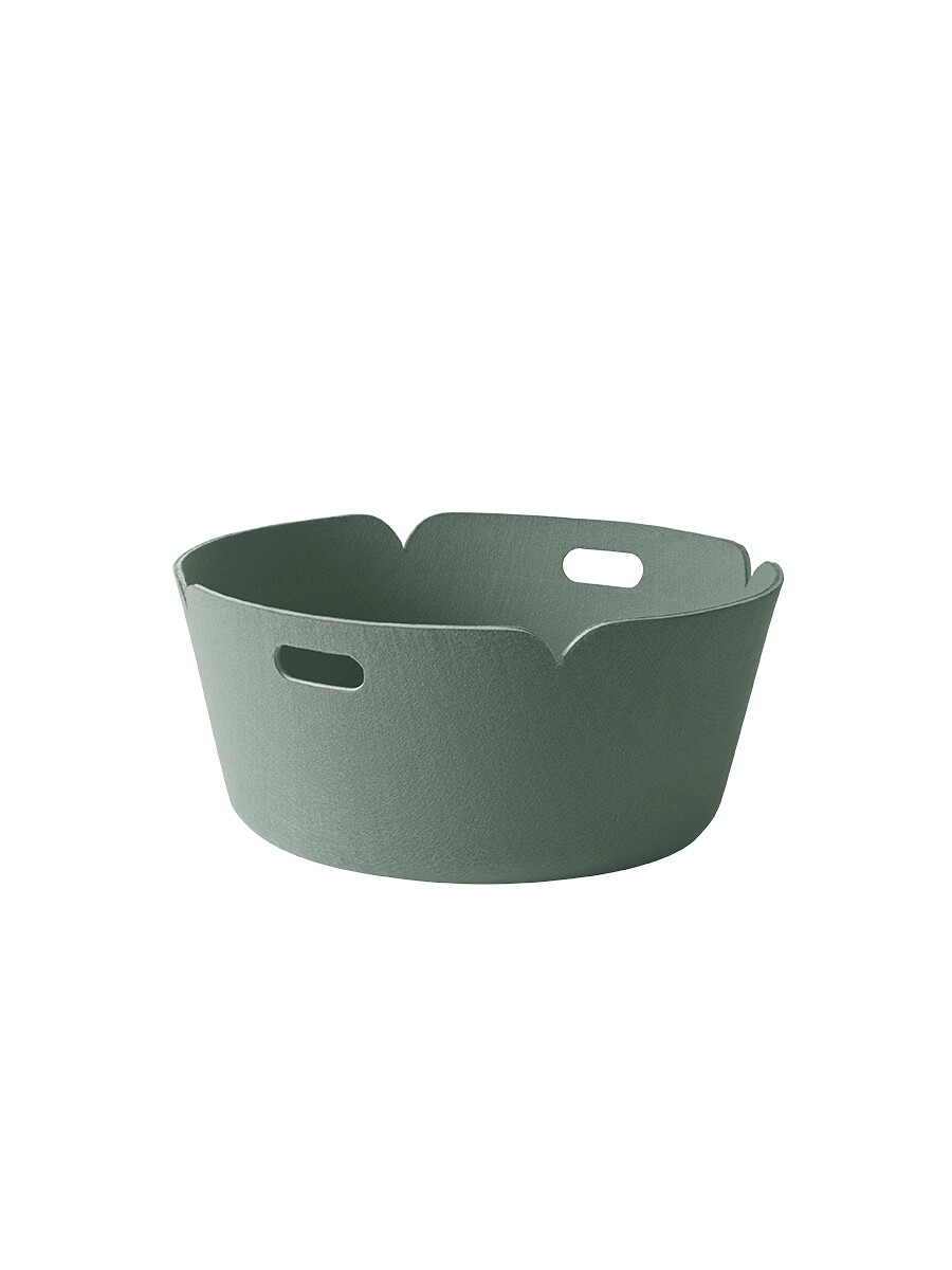 Restore Round Basket fra Muuto (Dusty green)