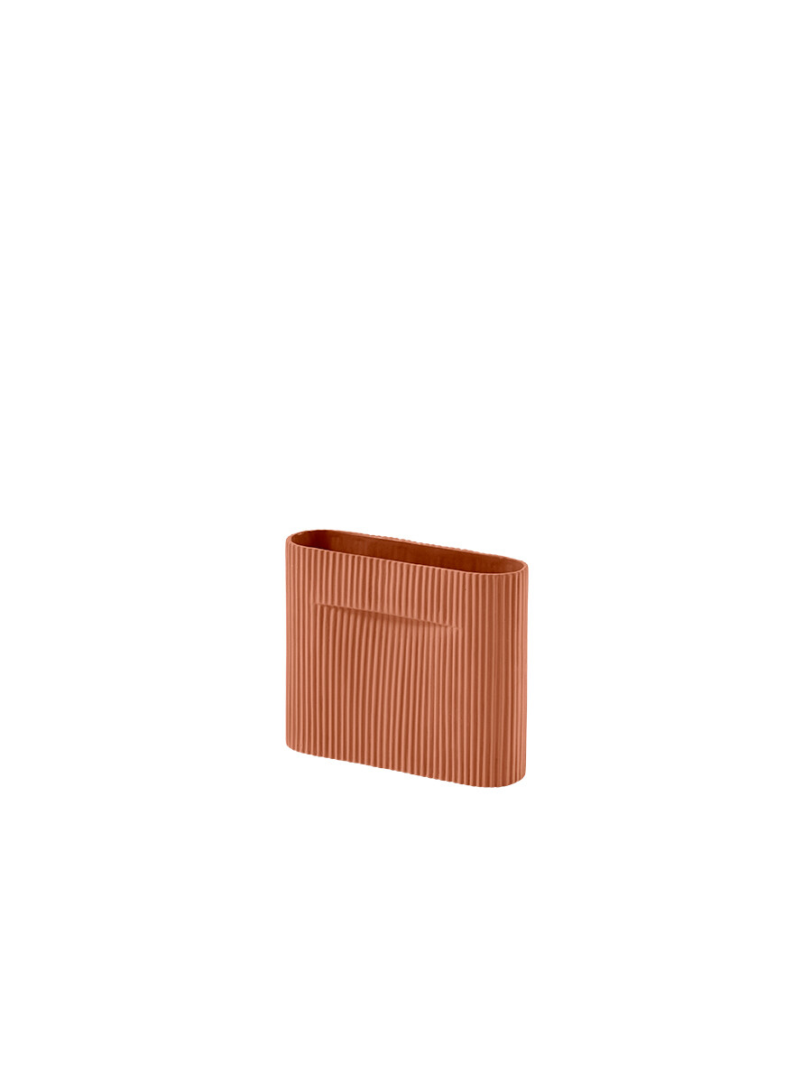 Ridge Vase fra Muuto (Terracotta, H16,5 cm)