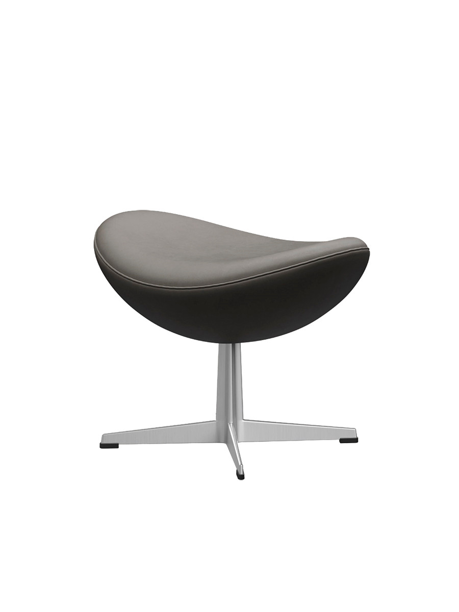 3127 Fodskammel til Ægget af Arne Jacobsen (Essential læder, Lava)