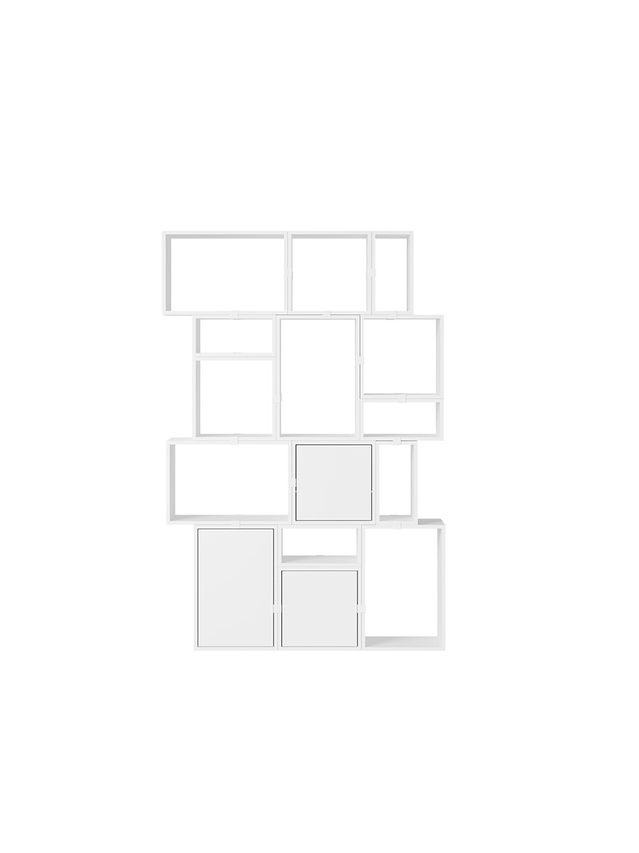 Stacked Storage System, bookcase 2 fra Muuto (White)