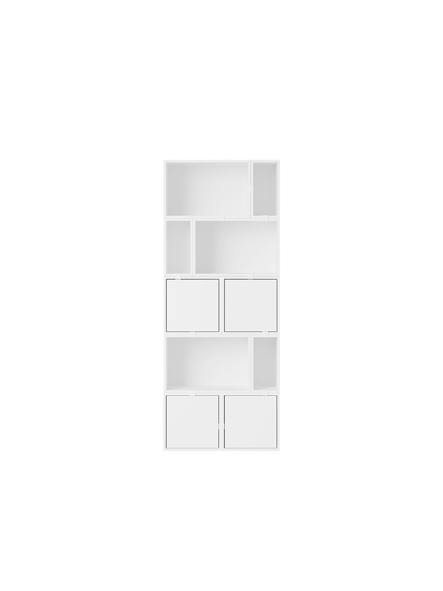 Stacked Storage System, bookcase 8 fra Muuto (White)