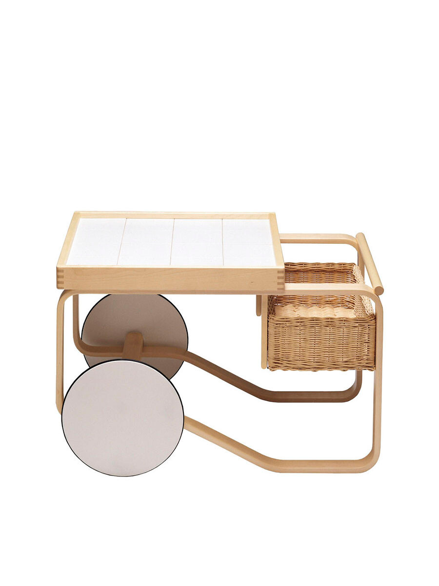 Tea Trolley 900 fra Artek (Hvid)