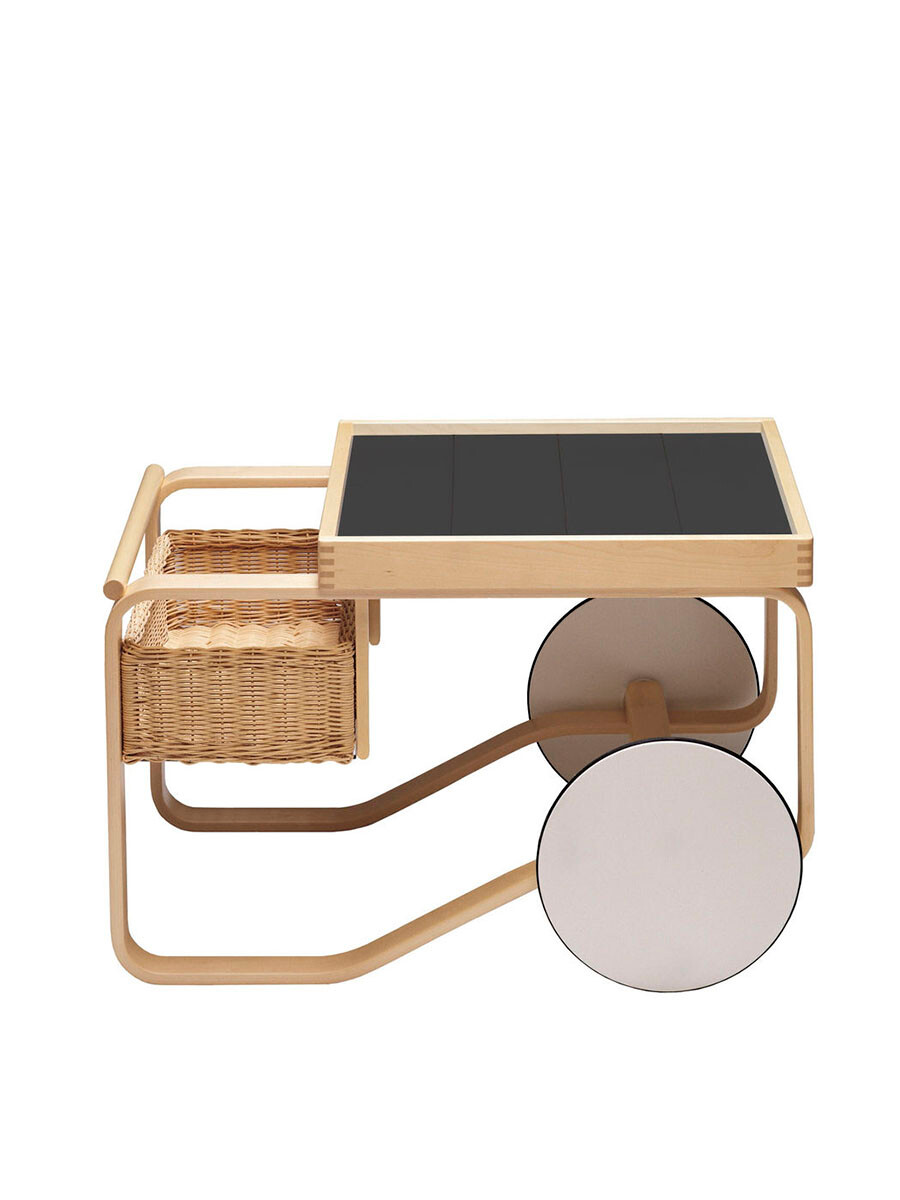 Tea Trolley 900 fra Artek (Sort)