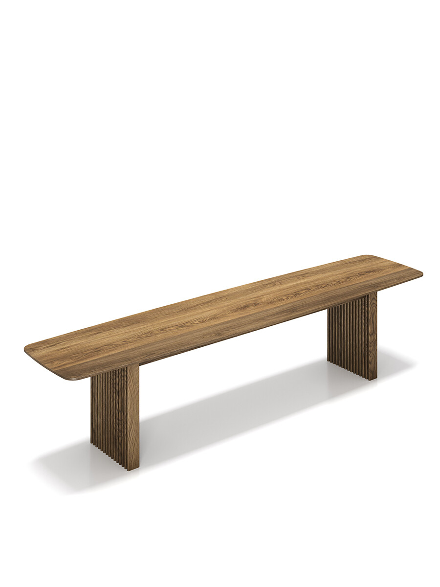 Ten Bench fra DK3 (L 180 cm, Røget eg)