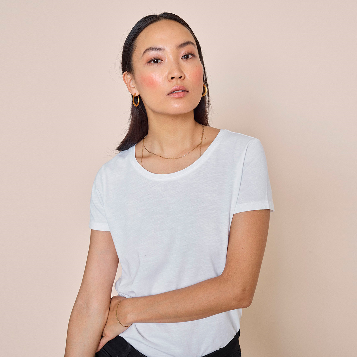 Arden Organic hvid t-shirt - Mos Mosh | Rikke Solberg