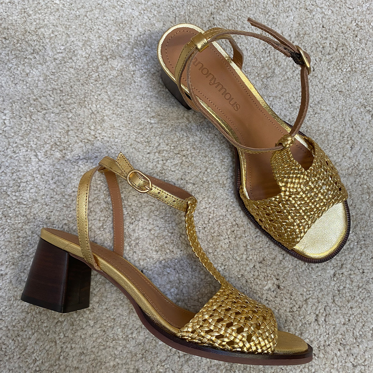 Lizanne guld slingback Anonymous Copenhagen Rikke Solberg