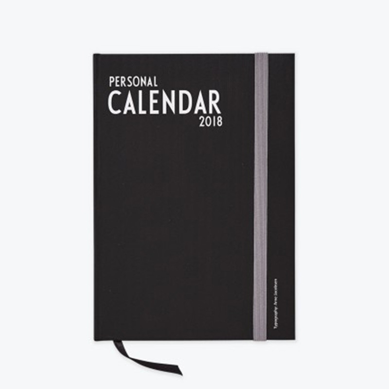  Kalender fra Design Letters Sort A5 2019 Kalender 