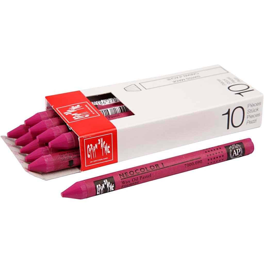 Caran d'Ache Neocolor 1 - Crimson 090, 10 stk.