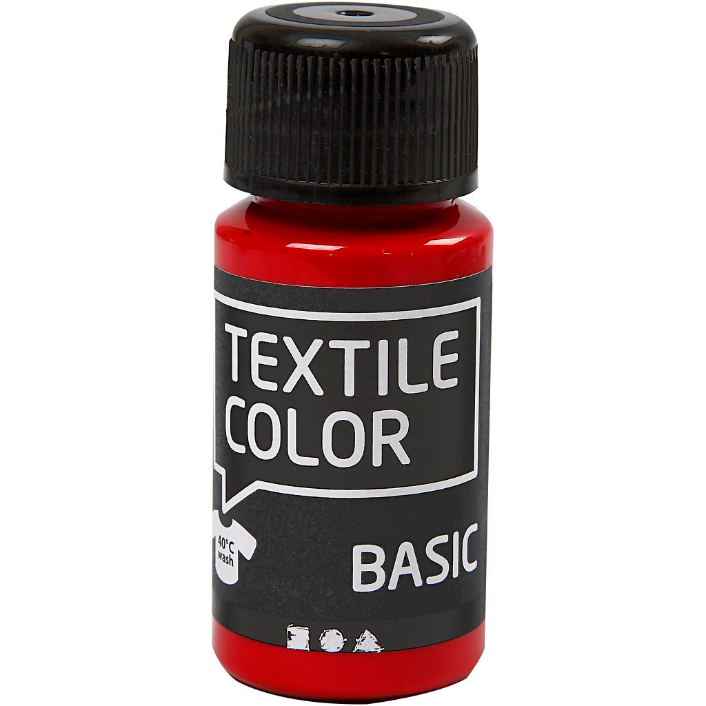 Textile Color, rød, 50 ml