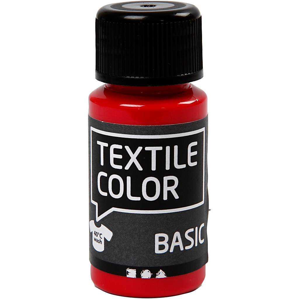 Textile Color, primær rød, 50 ml