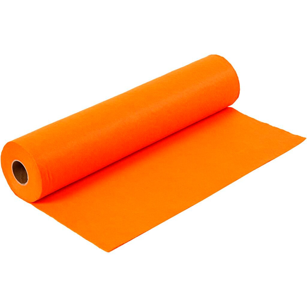 Hobbyfilt, 45 cm, orange, 5 meter